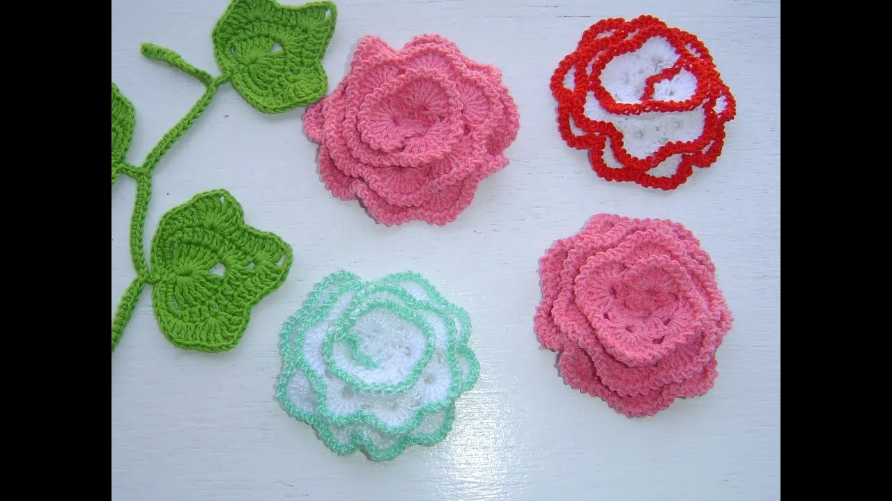 Como tejer flor a crochet paso a paso - YouTube