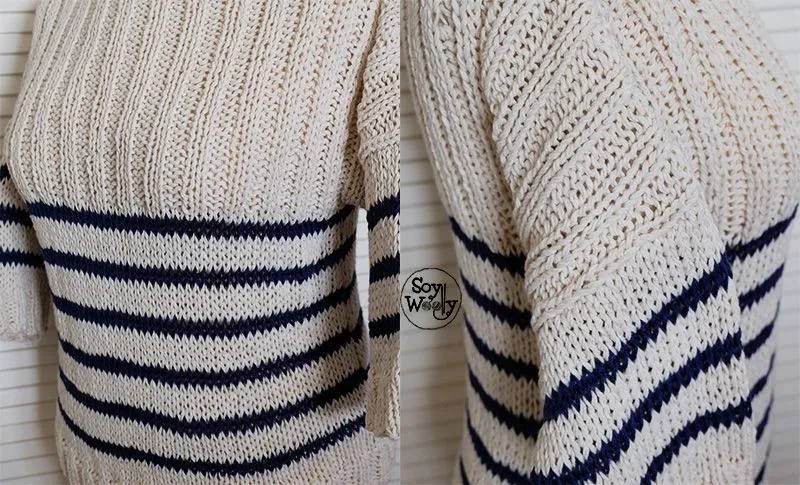 Cómo tejer un Jersey/Suéter básico de punto con mangas | Soy Woolly