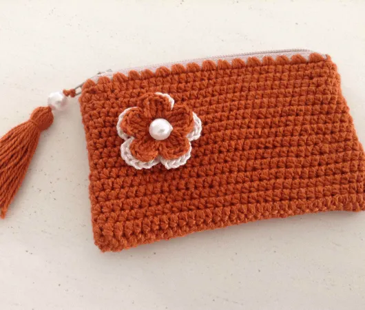 Tejer monedero a crochet con cremallera | HandworkDIY