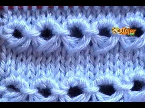 Cómo Tejer Punto Peruano-Broomstick Loop Stitch 2 Agujas (120 ...