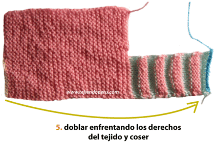 Cómo tejer zapatitos acordeón (con 2 colores en la punta) en dos ...