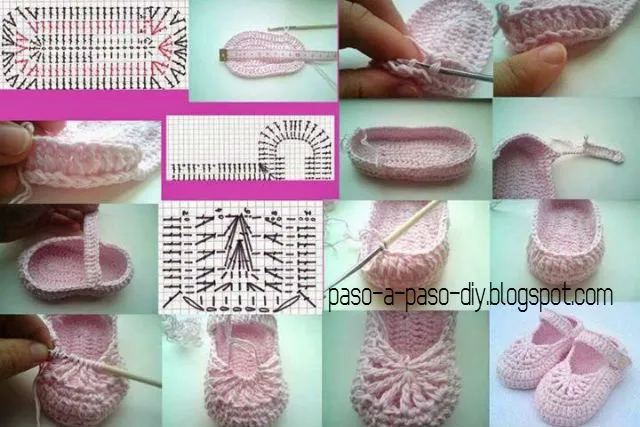 Cómo tejer zapato bebe al crochet / DIY - Paso a Paso