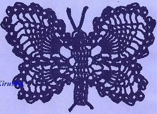 Tejido Facil: Patrón: Nueva mariposa bellísima al crochet !!!