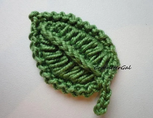 Patrones hojas a crochet - Imagui