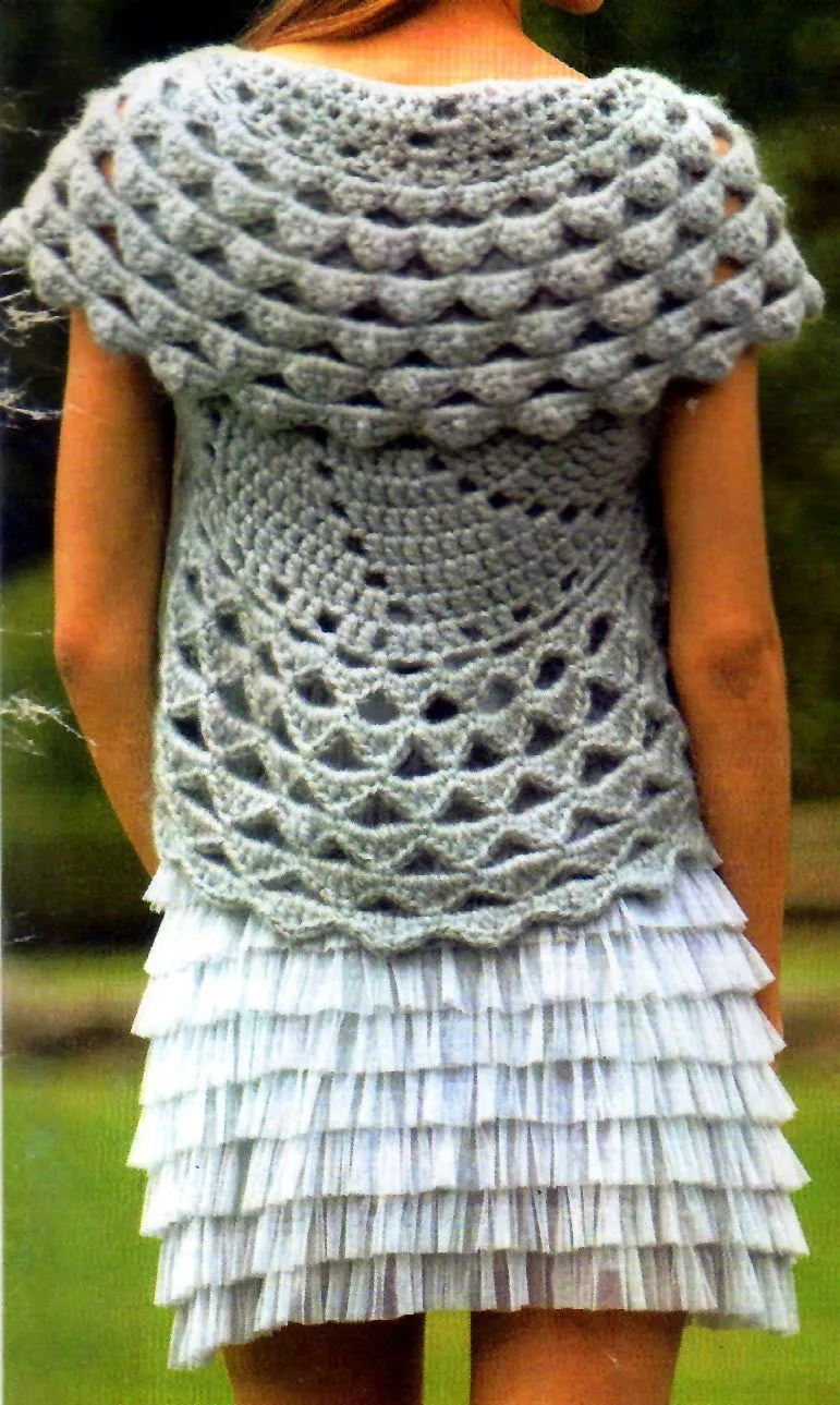 tejidos artesanales en crochet: bolero tejido en crochet para un ...