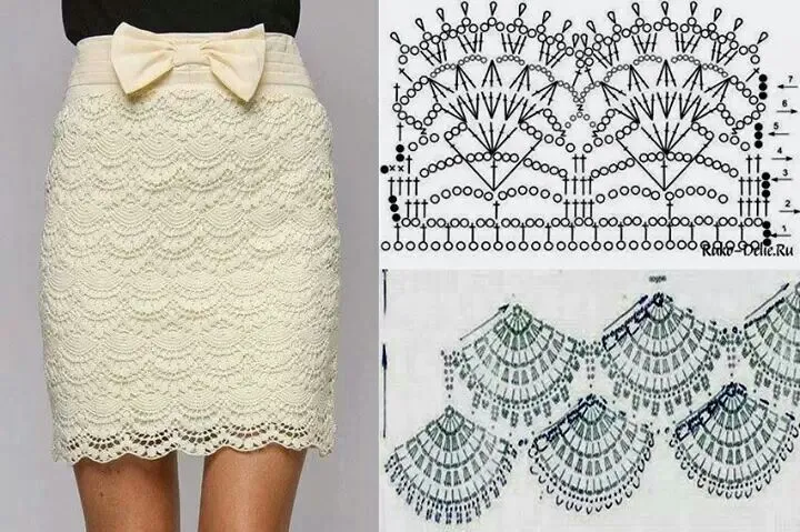 falda tejida #ganchillo #crochet #tejido | Proyectos que intentar ...