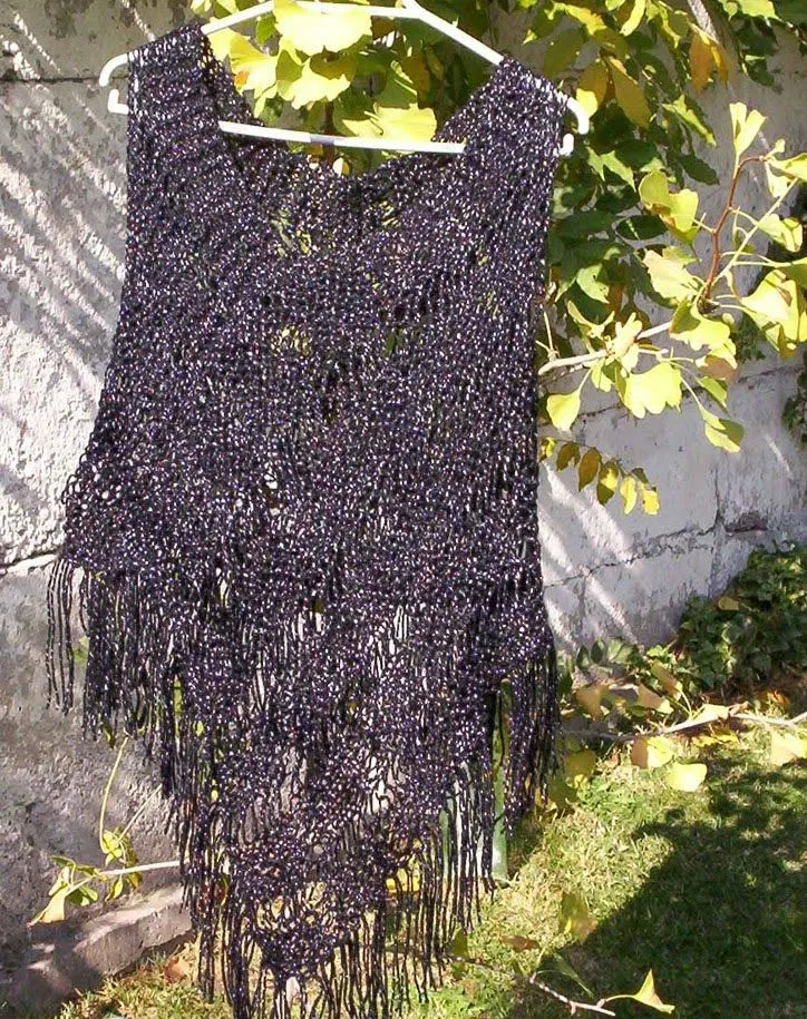 Mis tejidos y otras hierbas: Poncho tejido a palillos
