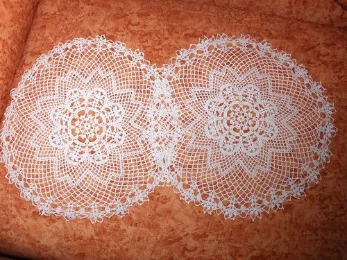 Carpetas al crochet con patrones - Imagui