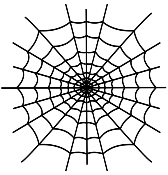 Tela de araña negro aislado — Vector stock © cienpies #6137375