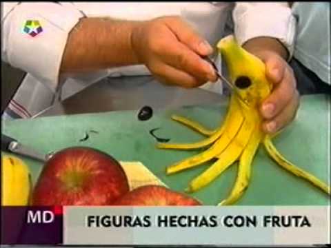 Telemadrid figuras hechas con fruta 1ª parte Jesús Vega Cabañas ...