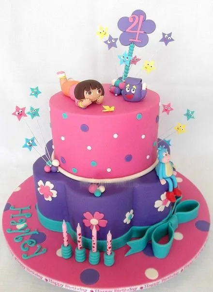tellastella festa: 12 Ideias de bolos Dora , a Aventureira