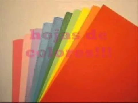 Tema #1 de la Semana: Manualidades con Hojas de Colores ♥ - YouTube