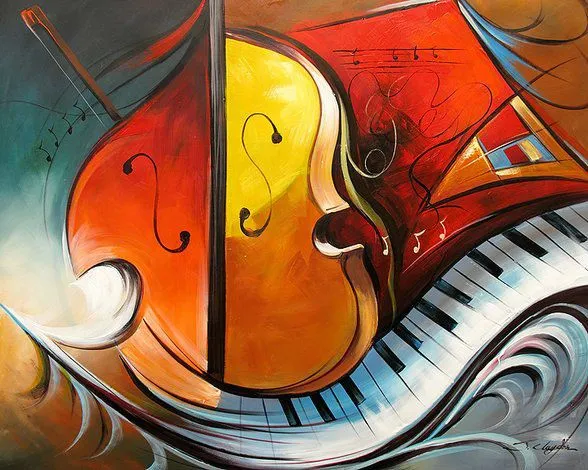 Aliexpress.com: Comprar Tema de instrumentos musicales pintura al ...