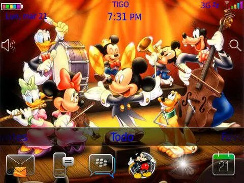 Tema Mickey Mouse & friends 9800/9700/8900/8520 | Blackberryhn y Mas!