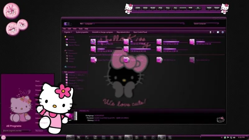 Temas de Hello Kitty para pc - Imagui