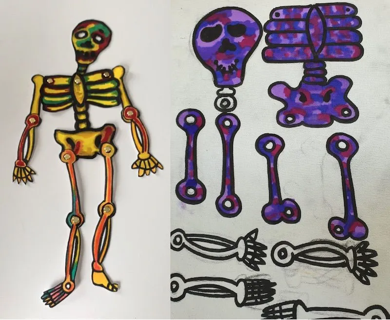 Cómo hacer un terrorífico esqueleto móvil – Creatividad Manual