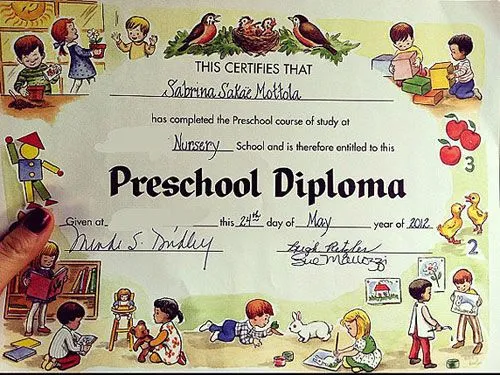 Certificados escolares de preescolar - Imagui
