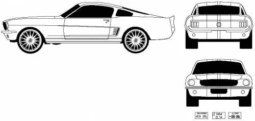 The-Blueprints.com - Blueprints > Coches > Ford > Ford Mustang ...