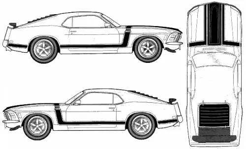 Ford mustang clasico dibujo - Imagui