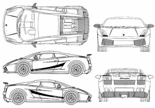 The-Blueprints.com - Blueprints > Coches > Lamborghini ...