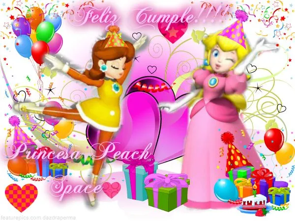 The Princess Peach Land♥♪☆: FELIZ CUMPLEAÑOS!!!PRINCESA PEACH ...