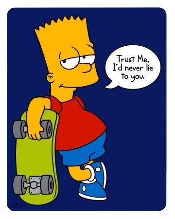 The Simpsons - Bart Tarjeta de póster