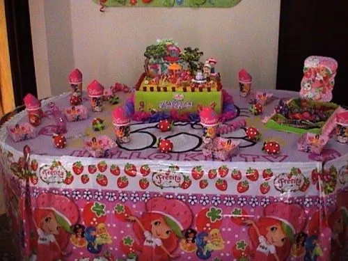 Fotos de decoración de fiestas de cumpleaños de strawberry fresita ...