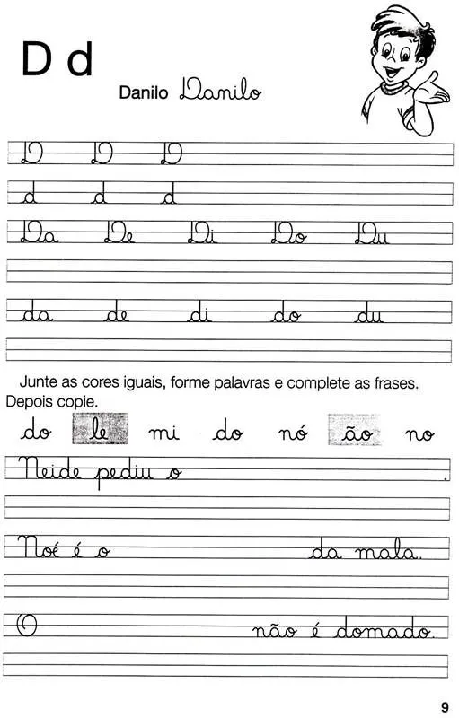 Tia da Creche: Atividades: Caligrafia e Junção silábica... Tia da Creche: Atividades: Caligrafia e Junção silábica...