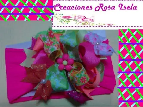 Como hacer una tiara bonita para bebes | CREACIONES ROSA ISELA ...