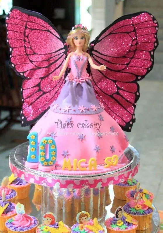 Tiara Cakery Mariposa Barbie Cake On Tier | Birthday | Pinterest ...