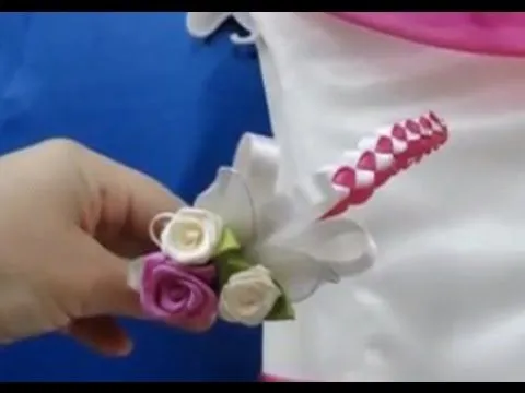 tiara diadema de comunion como hacer miles de flores VOL. 2 - YouTube