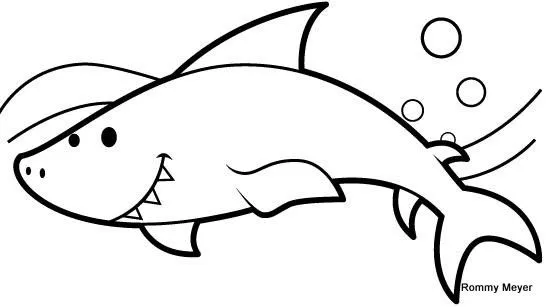 Free coloring pages of de tiburones