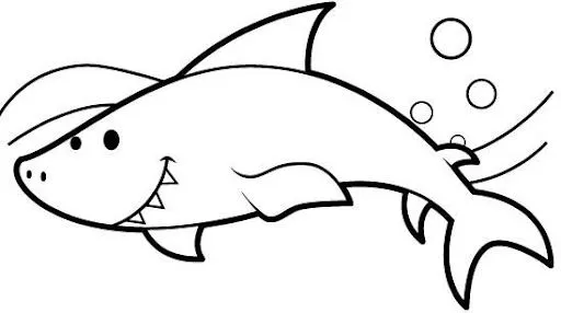 Dibujos de tiburón para colorear - Imagui