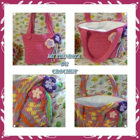 MI TIENDITA DE CROCHET: CARTERITAS EN CROCHET PARA NENA MI TIENDITA DE CROCHET: CARTERITAS EN CROCHET PARA NENA