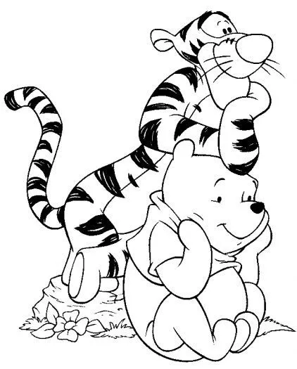 Tigger And Pooh Look At The Same Thing | Color Me Tickled Pink ...