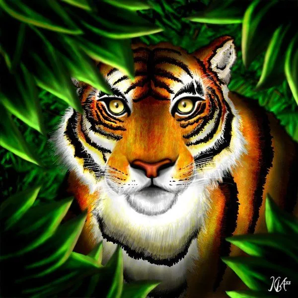 Tigre de Bengala en caricaturaz - Imagui
