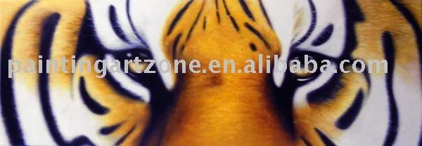 tigre enmarcado pintura al óleo-Pintura y Caligrafía ...