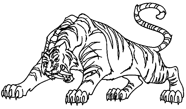 Dibujo tigre para colorear - Imagui