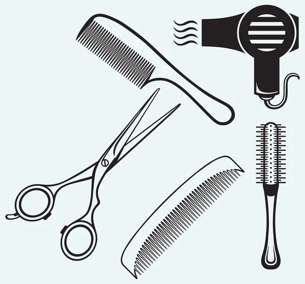 Tijeras y peine para el cabello — Vector stock © Kreativ #33810267