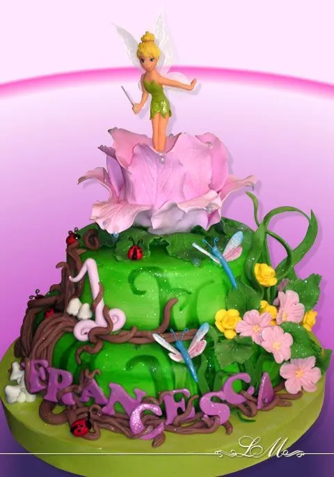 Tinker bell cake | Cake | Pinterest | Campanilla, Tartas y Torta ...