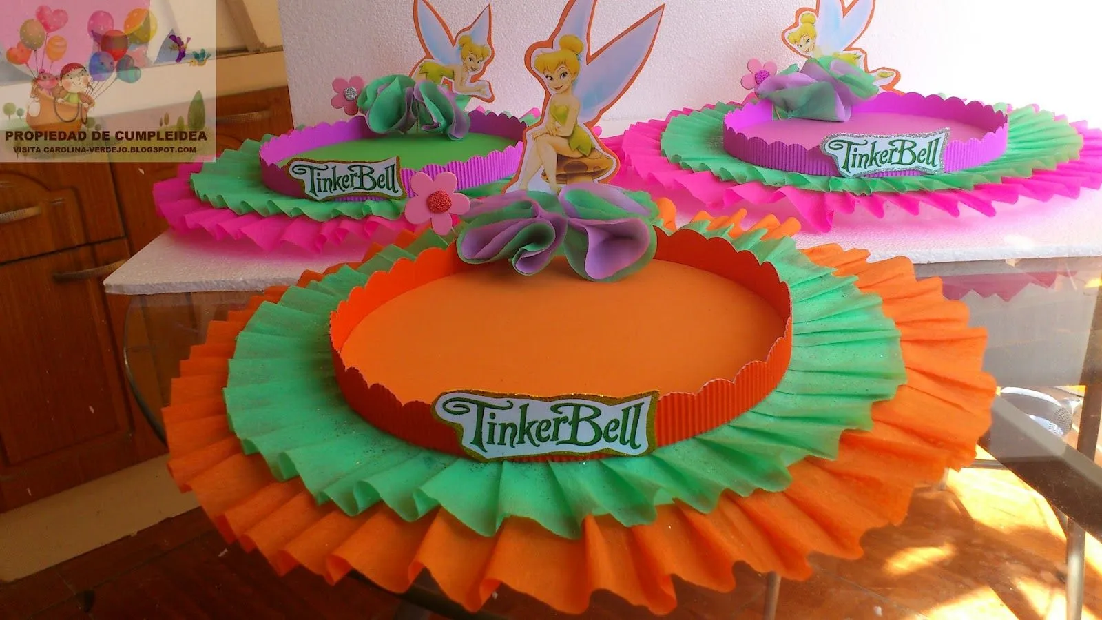 Tinkerbell adornos para cumpleaños - Imagui