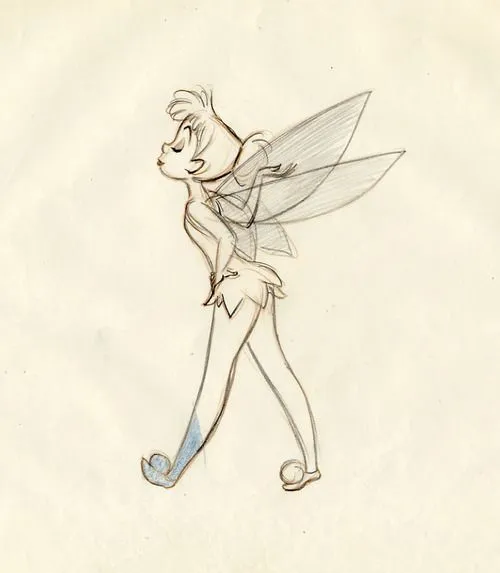 Tinkerbell by the incomparable Marc Davis. | Drawings/sketches ...