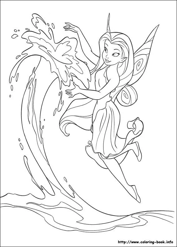 Tinkerbell coloring pages on Coloring-Book.info