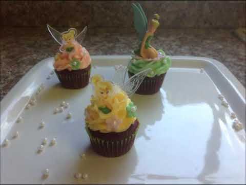 Tinkerbell Cupcakes - YouTube