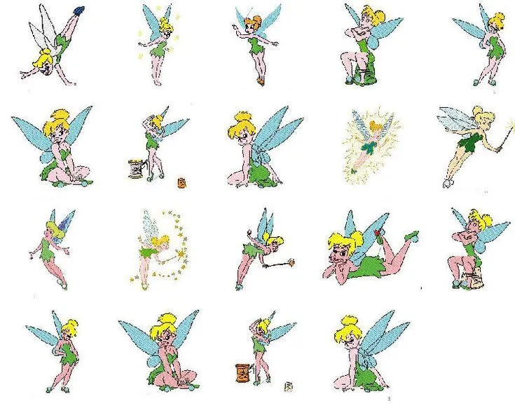 Tinkerbell Vector | Free Machine Embroidery Designs/Patterns ...