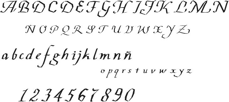 Tipografias cursivas abecedario - Imagui