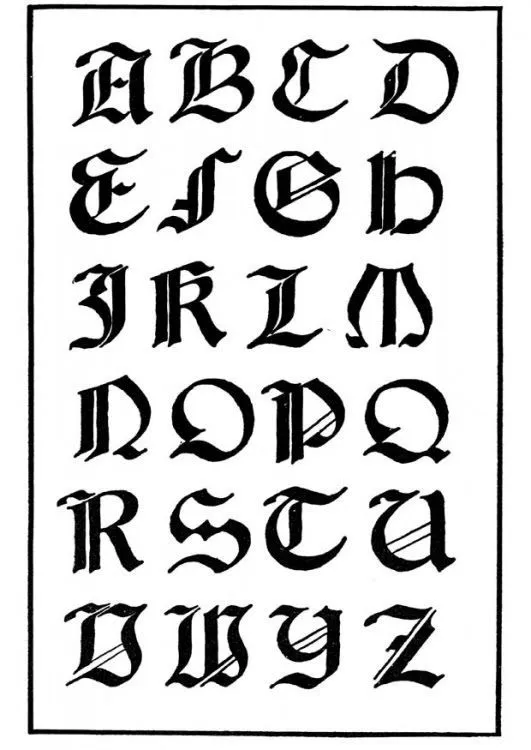 Tipos de letras del abecedario para tatuajes - Imagui | tipos de ...