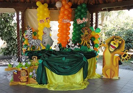 Decoraciónes de fiestas de madagascar - Imagui