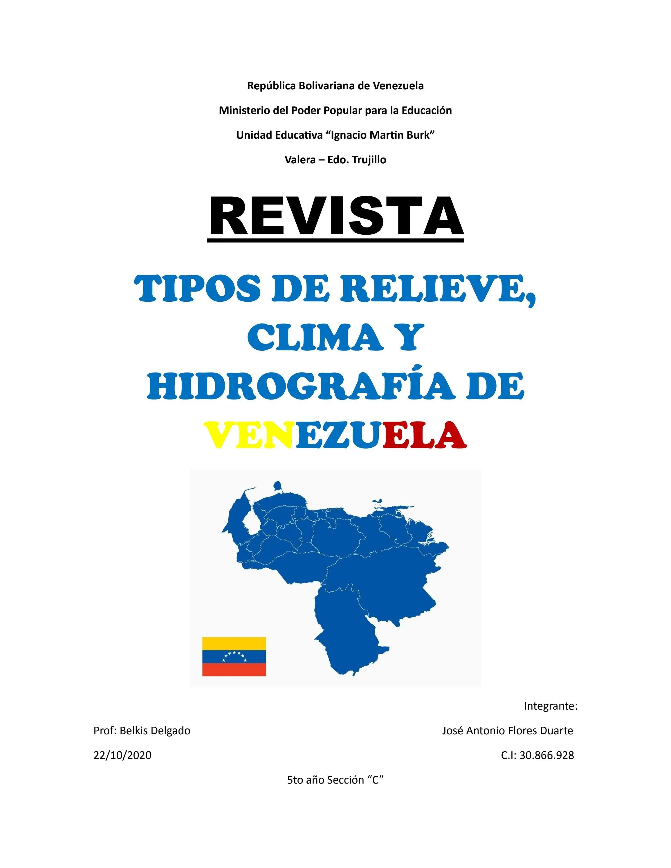 Tipos de relieve, clima y la hidrografía de Venezuela by y x t s e - Issuu