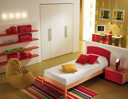 Tips de decoración: habitaciones pequeñas y colores fuertes ...